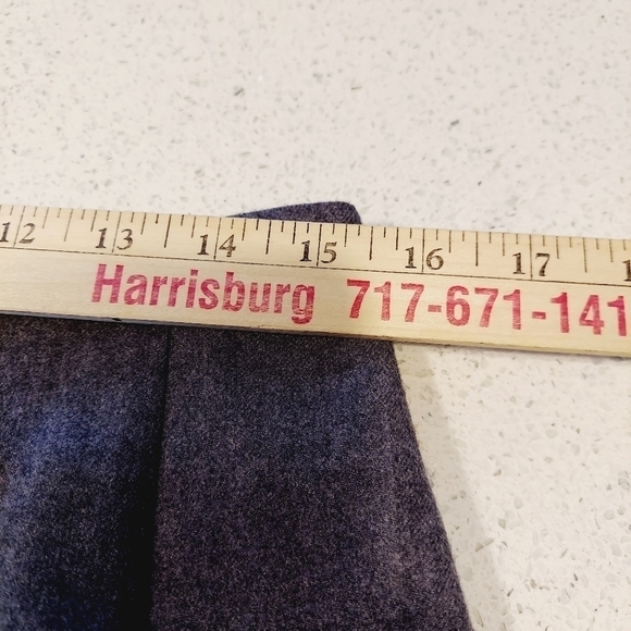 Vintage Adolfo 100% Wool Pencil Skirt Size 14 Pleated Front Lined Back Zip EUC - Picture 8 of 11